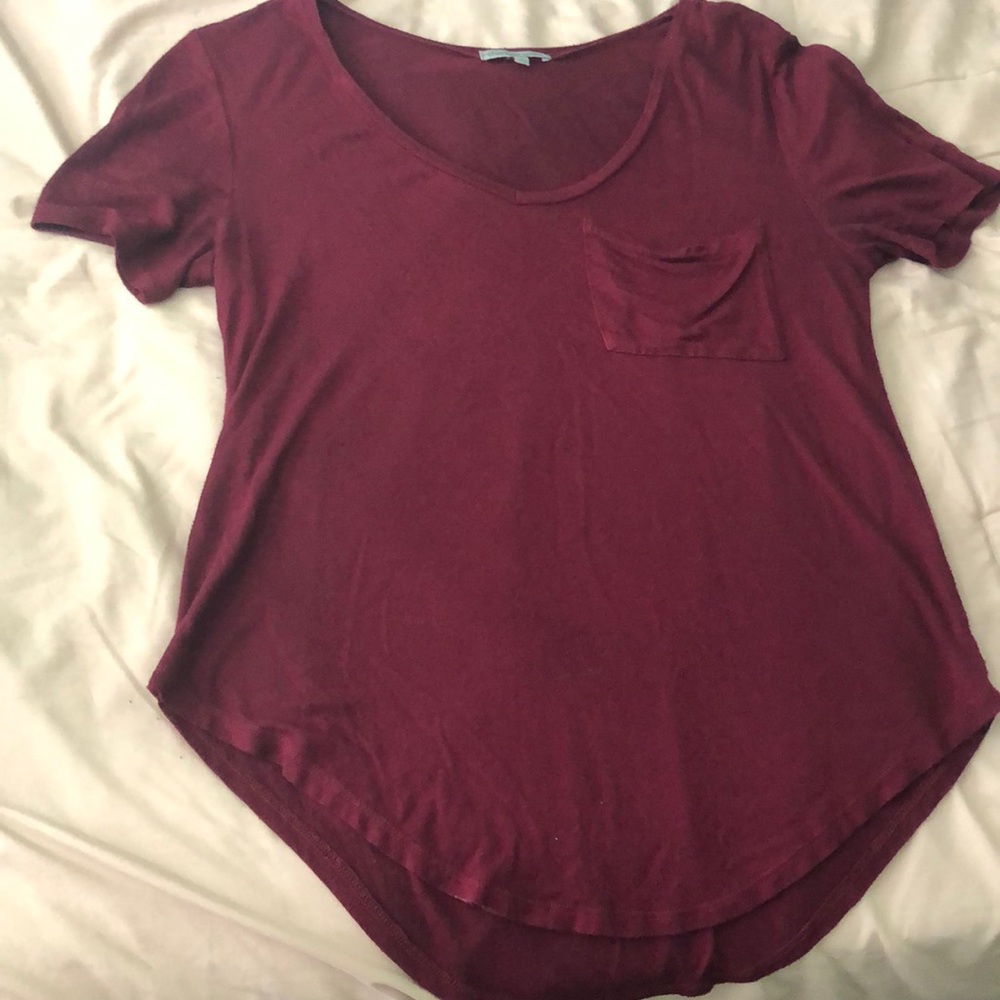 Burgundy T-shirt